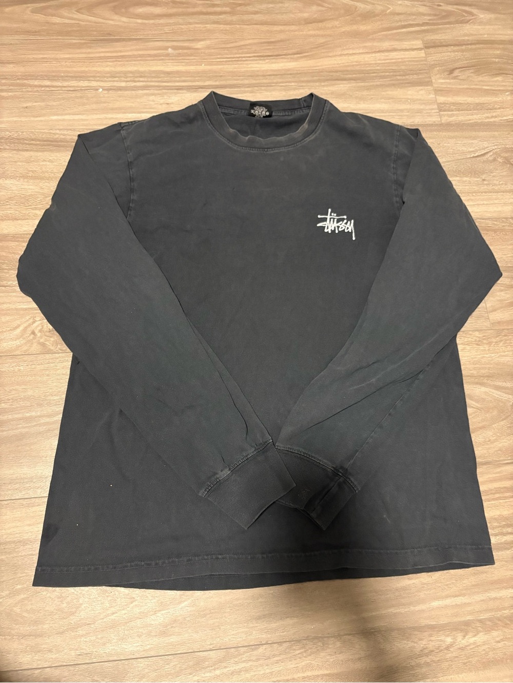 Faded Stussy Logo Long sleeve